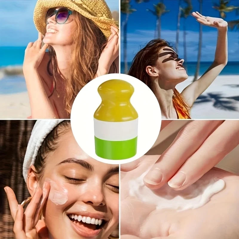 Refillable Sunscreen Roller Applicator