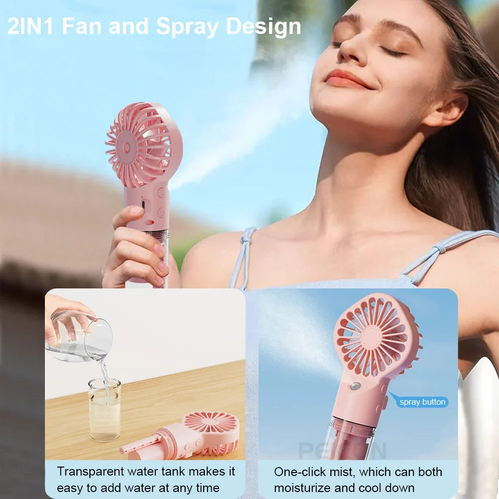 Portable Mist Handheld Fan