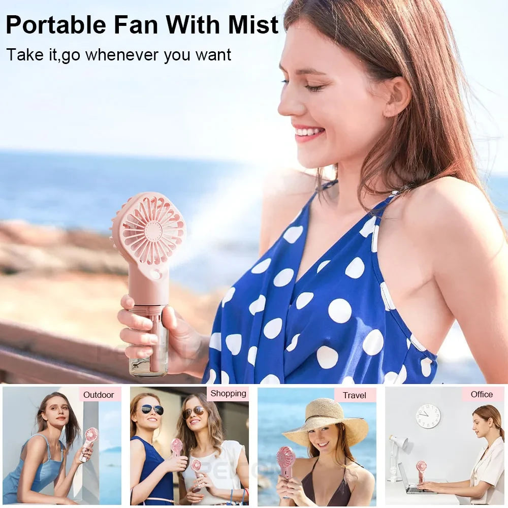 Portable Mist Handheld Fan