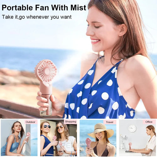 Portable Mist Handheld Fan