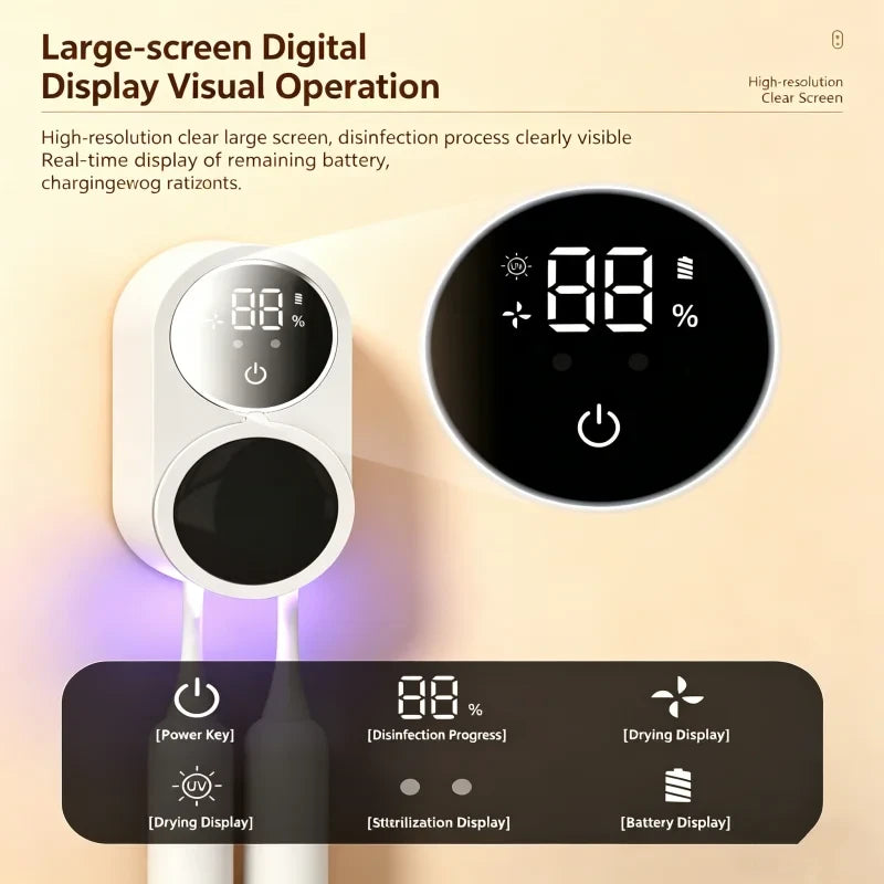 Portable Rechargeable Toothbrush UV Sterilizer